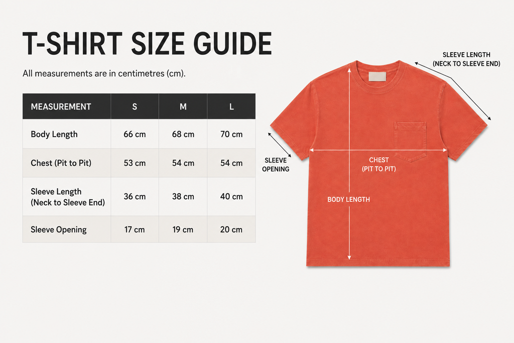 washed Orange pocket t shirt